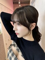 ラルムバイシー 新宿(LARME by Sea)&nbsp;アッシュカラー×ウェーブヘア[韓国/前髪/新宿/レイヤーカット]