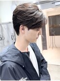 センターパート/毛流れヘア/刈り上げなし/メンズカット/八王子