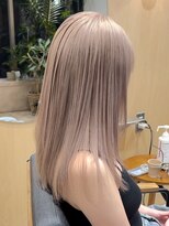 スタン 渋谷(Stam)&nbsp;ダブルカラーミルクティーベージュレイヤーカットミディアム渋谷