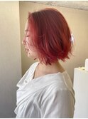 ボブ/赤髪/ショートボブ/横顔〔久屋/丸の内/久屋大通/高岳/栄〕