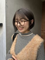 美容室カードル 新小岩店(Cadre)&nbsp;切りっぱなしボブ/透明感カラー