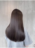 ブリーチなし透明感アッシュベージュ