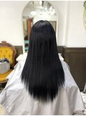 #黒髪100本#プルエクステ#艶髪