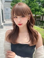 アフロート トウキョウ(AFLOAT TOKYO) 大人可愛い小顔前髪顔まわりセミロングレイヤーカット