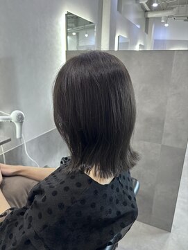 セカンド 鴨江店(2COND) 外ハネミディアム×グレージュ