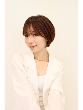 レンジシ オモテサンドウ(RENJISHI omotesando) ショートボブ/耳掛けショート/前髪あり/20代/30代