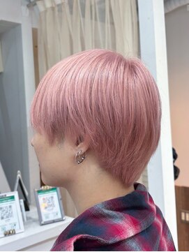 ルミ 上大岡店(Lumi) TAKE/ダブルカラー/ホワイトピンク/メンズブリーチ