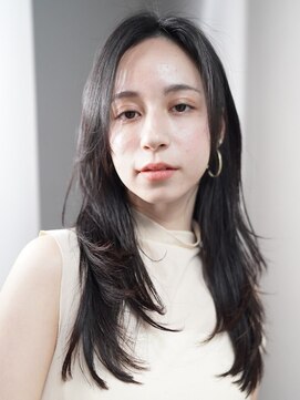 ロングレイヤーカット*顔周りレイヤー*ハッシュカット*髪質改善