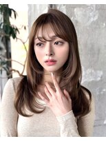 ロビー 表参道(ROBBY)&nbsp;ミディアムレイヤーカット/30代40代50代/顔周りカットくびれヘア