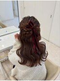 ハーフアップ