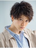 那覇/刈り上げセンターパート/波巻きツイストスパイラル