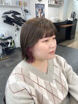 アオ(AO。)&nbsp;インナーカラーピンク/オリーブベージュ/透明感カラー