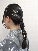 サロン ド オリーブ 【結婚式およばれヘア】編みおろしスタイル☆