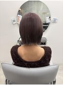 ラベンダーベージュミニボブ