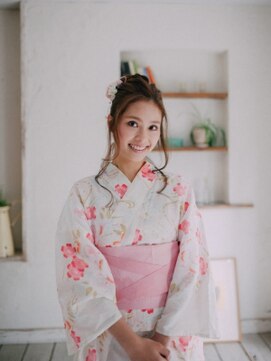 サロンドブルック 久喜店(salon de brook) 浴衣+お祭りアレンジ