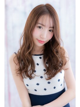 ミック 日暮里店(miq) 外国人風カラーとグラマラスカールで♪大人抜け感ヘアa