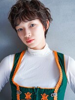カンナ(Canna)&nbsp;ショートパーマ/フェザーバング/カーキグレージュ/髪質改善/20代