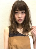 【toiro 木更津 ほたる野】ミディアムヘア ハイライト コテ巻き