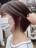 《wine redのイヤリングカラー》