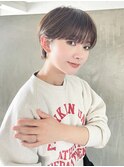 マッシュショート_チェリーブラウンフェミニンロング_29158