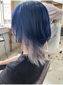 ホワイトアッシュオンブルーカラー