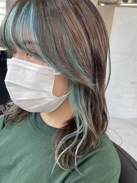 ジエクト カナウ(The Ect canow) インナーカラー/グレージュカラー/デザインカラーミントグリーン