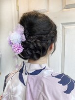 アロマ ヘアー ルーム 新宿3号店(AROMA hair room) ほめられ大人ガーリーヘアセット浴衣/新宿/新宿三丁目