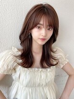 アフロート エル 大阪(AFLOAT L)&nbsp;黒髪/グレーベージュ/レイヤーロング/前髪パーマ