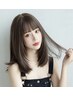 カット+酸性縮毛矯正ストレート+カラー+トリートメント￥40000→￥32000