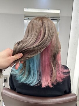 ジルバイジゼル(JILL by GiseL) K_ミルクティーベージュダブルカラーインナーカラーケアブリーチ