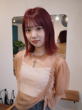 ヨー(Yoh-) 【ミディアムボブ/阿部達哉】外ハネ/韓国/レイヤーカット