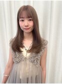 【博多美容室/坂本早苗】レイヤーカット×ミルクティーベージュ