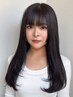 癖毛対策に◎ ストレス解消♪ 前髪ストレート+前髪カット￥9900