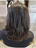 コテ巻き風パーマ
