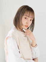 ミエル ヘア 新宿(miel hair)&nbsp;透明感イルミナカラー　ボブ