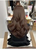 韓国くびれロング レイヤーオルチャン小顔前髪 艶髪 髪質改善