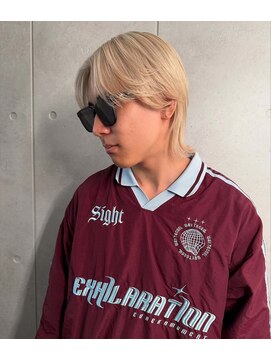 レオクマ(REOKUMA) ホワイトミルクティー/ハイライト/オシャレメンズ/メンズカット