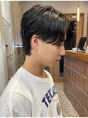 センターパートメンズパーマニュアンスパーマフェザーパーマ調布