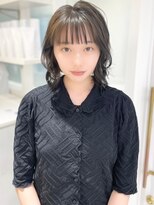 リル 四条河原町(LiLu)&nbsp;濡れ感×シースルー前髪の大人ボブ20代30代