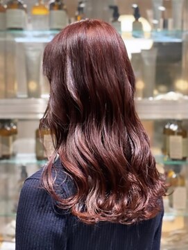 オーガニック リブ 川越(organic+live) 冬色ワインレッド◎大人韓国風ロング巻き髪20代30代