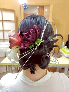 カチモリヘア／リボンアレンジ／ヘアセット／