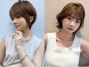 ジーニー 横浜(giinii)の写真/ショート・ボブ・レイヤーカットで旬髪に！髪質や毛流れを計算したカットで綺麗なフォルムが長続き☆