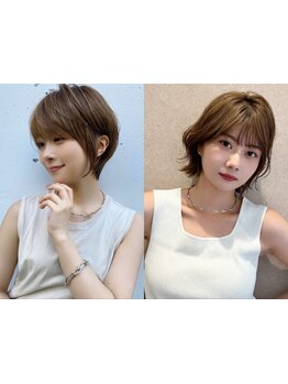 ショート・ボブ・レイヤーカットで旬髪に！髪質や毛流れを計算したカットで綺麗なフォルムが長続き☆