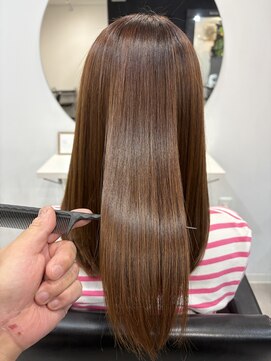 トゥーレ(Tule) 髪質改善カラーでピカピカpink brown