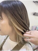 マリアバイアフロート(Maria by AFLOAT)&nbsp;お客様スタイル☆ホワイトインナーモノグレージュ