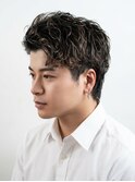 ショートアップバング/ピンパーマ〈理容室〉