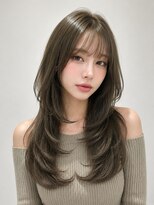 アローンズ(alones)&nbsp;透け感オリーブグレージュレイヤー
