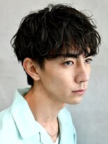 フィフス 神南(fifth) メンズミディアムウルフスパイラルシャドウパーマセンターパート