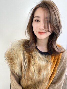 テオ(Theo) Theo / ブルーベージュ /  内外ワンカール / セミディレイヤー