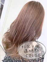 エニーハウ 川口駅東口(Hair & Make anyhow)&nbsp;透明感外国人風カラーコーラルベージュ